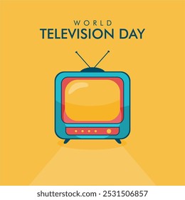 Plantilla de carteles del Día Mundial de la Televisión Vector