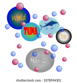 vector, world tuna day concept