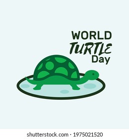 Vector World Turtle Day with turtle