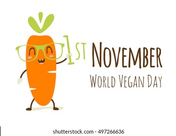 Vector World Vegan Day Illustration