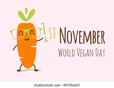 vector world vegan day illustration