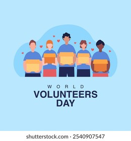 Plantilla de carteles del Día Mundial de los Voluntarios del Vector