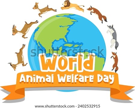 vector world wildlife conservation day banner design.