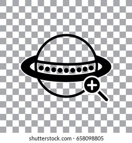 vector worldwide searching symbol around the world    
