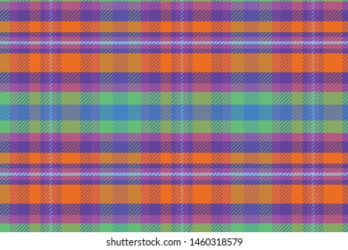 Vector woven twill plaid pattern design illustration for textile printing