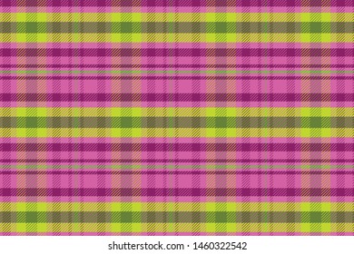Vector woven twill plaid pattern design illustration for textile printing