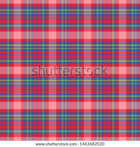 Vector woven twill plaid pattern design illustration