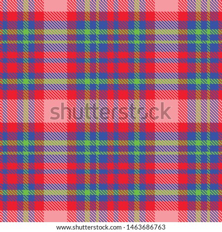 Vector woven twill plaid pattern design illustration