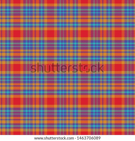 Vector woven twill plaid pattern design illustration