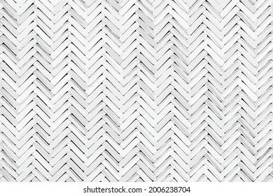 Vector woven zigzag gray pattern of wooden rattan abstract white background, vector illustration 

