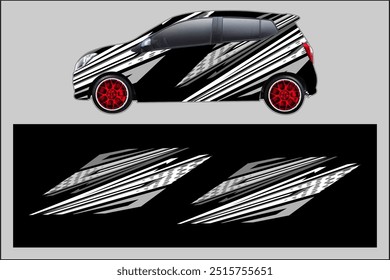 vector wrap car background racing design, with unique line pattern, my own work, not ai generated