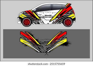 vector wrap car background racing design, with unique line pattern, my own work, not ai generated