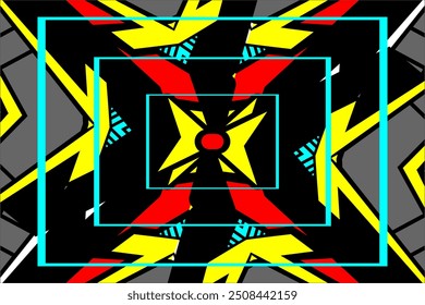 vector wrap car design, abstract background with unique pattern, custom sticker and racing decal