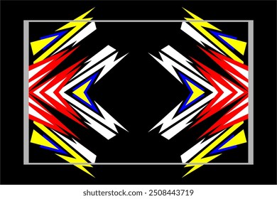 vector wrap car design, abstract decal racing background