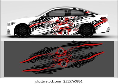vector wrap car design, car branding, custom decal with modern and unique line patterns. my own work, not ai generate