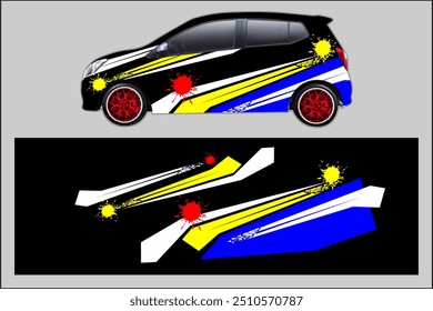 Diseño del coche del abrigo del Vector con el modelo fresco de la línea