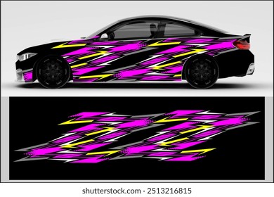 vector wrap car design with cool pattern. my own work not ai generate