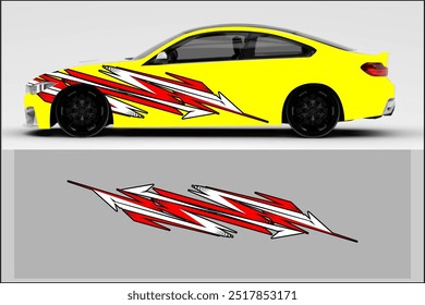 Vektorverpackung Auto-Design, Dekorwagen, Striping Auto, mit einzigartigen Mustern