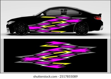 vector wrap car design, car decal, with unique line patterns, my own work, not ai generated