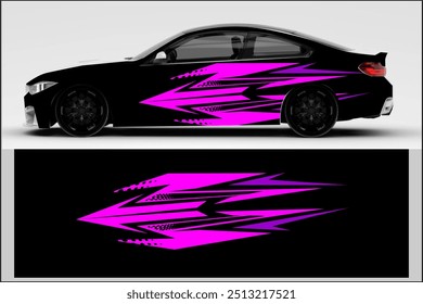 vector wrap car design with unique and cool line pattern. my own work not ai generate