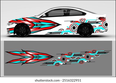 vector wrap car design with unique line pattern, my own work, not ai generated