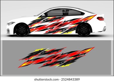 vector wrap car design with unique line pattern, my own work, not ai generated