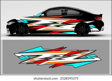 design de carro de envoltório de vetor com padrão de linha exclusivo, meu próprio trabalho, não ai gerado