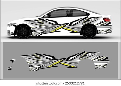 vector wrap car design with unique line pattern, my own work, not AI generated
