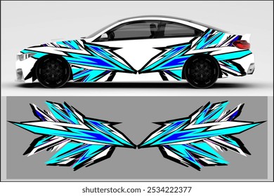 vector wrap car design with unique and modern line pattern, my own work not ai genrate