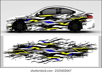 vector wrap car,car decal design with unique and cool line pattern, my own work, not ai generated