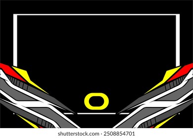 vector wrap racing design, custom sticker, racing car, abstract background