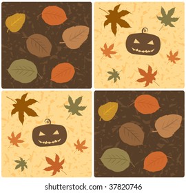 Vector Wrapping Paper Halloween Design Element
