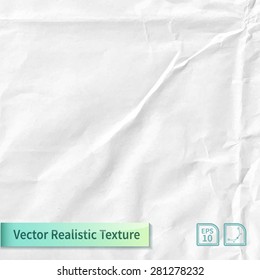 Vector wrapping paper photo texture with wrinkles for your design.