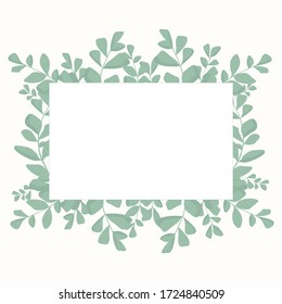 Vector de hojas verdes.