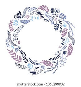 Vektorkranz auf weißem Hintergrund.