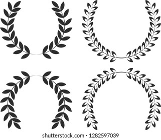 Vector wreaths beautiful