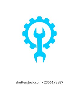 vector wrench, auto repair logo