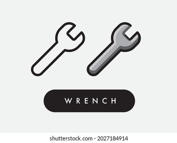 Vektorgrafik-Symbol für die Einstellung von Reparaturwerkzeugen