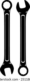 vector wrench silhouette
