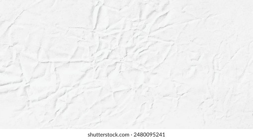 Vector arrugado textura de papel blanco. Antecedentes realistas