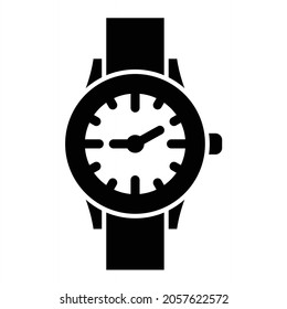 Diseño de iconos de glifo de observación de muñecas vectoras
