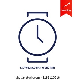 Vector wrist watch icon