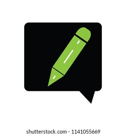 Vector write comment icon.