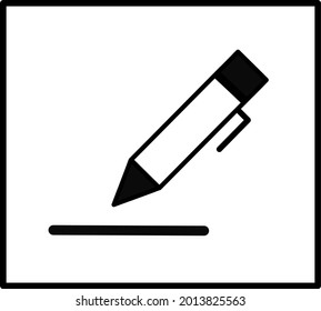 Símbolo de escritura de vectores para su negocio.