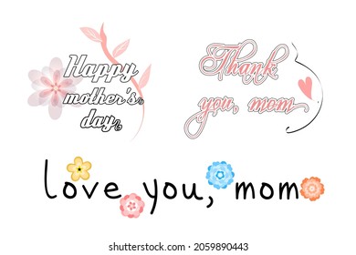 a vector written about mother's day.