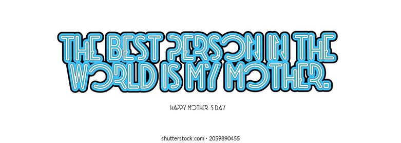 a vector written about mother's day.