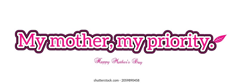 a vector written about mother's day.