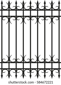Vector wrought fence