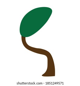 vector wry tree on a white background