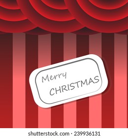 Vector : X'Mas card on circus background